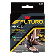 3M Futuro 3M 01037ENR-3M Futuro Ankle Brace, Low Profile, Black, One Size Fits Most