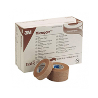 3M Micropore 1533-0-3M Micropore Paper Medical Tape, 1/2 Inch x 10 Yard, Tan, Paper Tapes (BX)