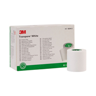 3m 1534-2 Transpore Plastic Medical Tape, 2 in x 10 yd, White (CS/60)
