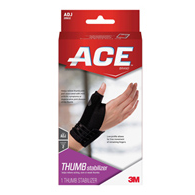 Ace Brand Deluxe 3M 209632 Ace Thumb Stabilizer, Breathable, Adjustable, Black, Finger & Thumb (BX/12)