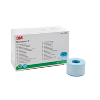 3M Micropore S 3M 2770-1 Micropore S Silicone Medical Tape, 1 in x 5-1/2 yd, Blue, Silicone Tapes (CS/120)