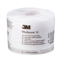 3M Medipore H 3M 2862 Medipore H Cloth Medical Tape, 2 in x 10 yd, White (CS/12)
