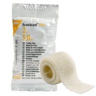 3M Scotchcast Plus 3M 82002 Scotchcast Plus White Cast Tape, 2 in x 4 yd, Cast & Splint Bandages & (BX/10)