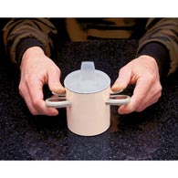 Ableware 745720001 Arthro thumbs-Up Cup with Lid by Maddak