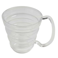 Ableware 745740001 Clear Ergo Mug-9.5 oz Capacity