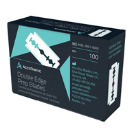AccuThrive AccuTec Blades AVBL-3001-0000-AccuThrive Double Edge Prep Blades with Microcoat, 100 ct.,