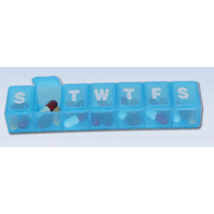 Apothecary Products 67006-Apothecary Products Weekly Pill Planner, 1 x 2-3/4 x 8 Inch, Pill Box (PK)