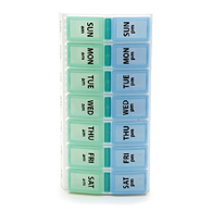 Apothecary Products 67010-Apothecary Products 7 Day Two-Dose Pill Organizer, Pill Boxes