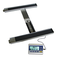 Adjustable-Width Portable Wheelchair Scale - 750 lb/340 kg Capacity - Befour MX420
