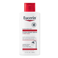 Eucerin Eczema Relief Beiersdorf 07214002603-Eucerin Eczema Relief Cream & Body Wash, 13.5 oz., Soap