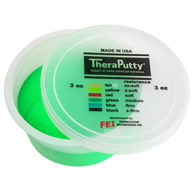 Resistive Hand Exercise Putty, GRN, Medium, 3 oz, Theraputty 10-0967