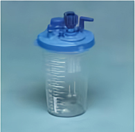 Medi-Vac Guardian Cardinal 65651-100-Medi-Vac Guardian Rigid Suction Canister, 1200 mL, Suction Cani