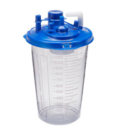 Medi-Vac Guardian Cardinal 65651-212-Medi-Vac Guardian Rigid Suction Canister, 1200 mL, Suction Cani