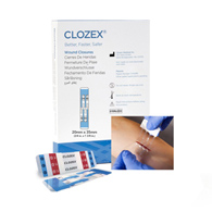 Clozex Clozex Medical CL1020S-Skin Closure Device Clozex 3/4 X 1-3/8 Inch Polyurethane, Polyester, M