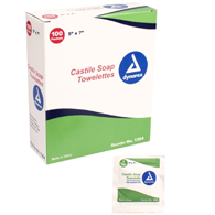 Dynarex 1304 Castile Soap Towelettes-1000/Case
