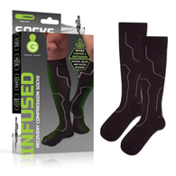 Green Drop Green Drop Compression SOX-1455-Green Drop Compression Socks  Medical-Grade Infused Supp
