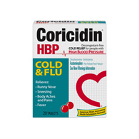 Coricidin HBP Cold & Flu MSD Consumer Care 11523432502-Coricidin HBP Cold & Flu Acetaminophen / Chlo