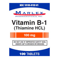 Marlex Pharmaceutical 10135013201-Marlex Vitamin B-1 Supplement, Vitamin B Supplements (BT)