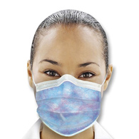 Isofluid Plus SPS Medical Supply GPLUSKA-Isofluid Plus Earloop Mask, Kaleidoscope, Masks (BX)