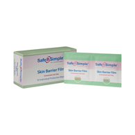 Safe N Simple Safe N Simple SNS81850-Safe N Simple Skin Barrier Wipe, 50 Packets per Box, Ostomy Ski