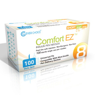 Comfort EZ Simple Diagnostics 31G8-Comfort EZ Standard Insulin Pen Needle, 31 Gauge, 8 mm Length, Me