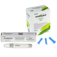 800 (8 Boxes/100) 30G Lancets & Lancing Device w/ 5 Depth Settings by VivaGuard