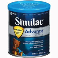 Similac Advance Abbott Nutrition 55957 Similac Advance 20 Infant Formula, Powder, 12.4-oz Can Formula (CS/6)