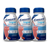 Abbott 57234 Ensure Original Nutrition Shake, Strawberry, 8 oz Bottle (PK/6)
