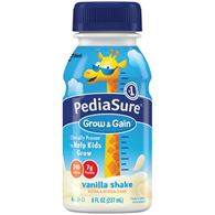 PediaSure Grow & Gain Shake Abbott Nutrition 58049-PediaSure Grow & Gain Vanilla Pediatric Oral Supplement, 8 oz (PK/6)