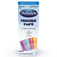 Pedialyte Freezer Pops Abbott Nutrition 62605-Pedialyte Freezer Pop Electrolyte Solution, Assorted Flavors, Youth (CS/64)