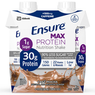 Abbott Nutrition 66893 Ensure Max Protein Nutrition Shake, 11 oz Carton, Cafe Mocha (Case/12)