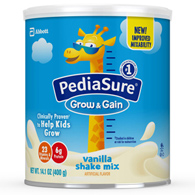 PediaSure Grow & Gain Shake Mix Abbott Nutrition 66959-PediaSure Grow & Gain Shake Mix Vanilla Pediatric Oral (CS/6)