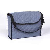 Ableware 703300001 Cotton Tote Bag for Walkers & Wheelchairs-Blue/Gray