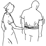 Ableware 704021048 48" Gait Belt-Striped