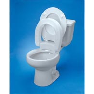 Ableware 725711005 Hinged Elevated Toilet Seat Elongated by Maddak