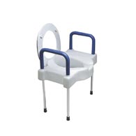 Ableware 725882000 Extra Wide Tall-Ette Elevated Toilet Seat with Legs
