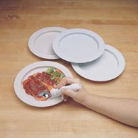 Ableware 745310001 Inner-Lip Plate-Light Blue