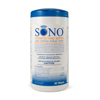 Sono Advanced Ultrasound Solutions SONO4032-Sono Premoistened Surface Disinfectant Cleaner Wipes, 80ct, Cleaners & (PK/1)