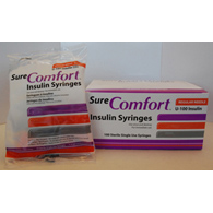 Surecomfort Allison Medical 22-6505-Standard Insulin Syringe with Needle Surecomfort 0.5 mL 5/16 in 31 Gauge (BX/100)