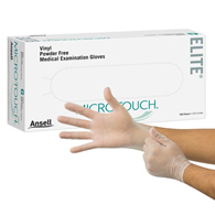 Micro-Touch Elite Ansell 3092-Micro-Touch Elite Exam Glove, Medium, Ivory, Exam Gloves (CS)