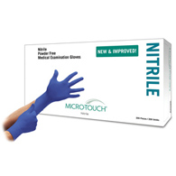 Micro-Touch Nitrile Ansell 6034303-Micro-Touch Nitrile Exam Glove, Large, Blue, Medical Gloves (BX)