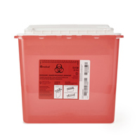 Biohazard Waste Sharps Container, 1.35 gal, Red (12/Case) - AP Line FGAP5Q4RC001