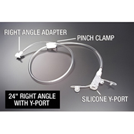 AMT Mini Classic Applied Medical 6-2422-AMT Right Angle Connector with Y-Port Adapter, Mini Classic, 24 in (EA/1)