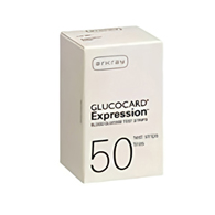 Glucocard Arkay USA 08317570050-Blood Glucose Test Strips Glucocard 50 Strips per Pack, Glucose Meter Test Strips (BX/50)
