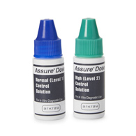 Assure 500006 Assure Dose Blood Glucose Control Solution - 2 x 2.5 mL Level 1 & 2