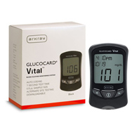 Glucocard Vital Arkray USA 760001-Glucocard Vital Blood Glucose Meter, Glucose Meters (BX)
