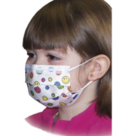Precept Children’s Mask Aspen Surgical 15150 Precept Medical Products Pediatric Procedure Mask, Happy Face (BX/75)