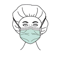Precept Sensitive Skin Plus Aspen Surgical 65-3130 Precept Sensitive Skin Plus Surgical Mask (BX/50)