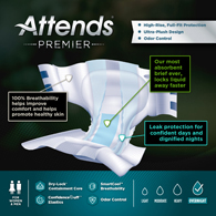 Attends ALI-BR Premier Heavy Absorbency Briefs-Pack Quantity