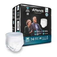 Attends Premier ALI-UW20S Heavy Absorbency Adult Underwear, Pull On, Unisex, MED (14/Bag)